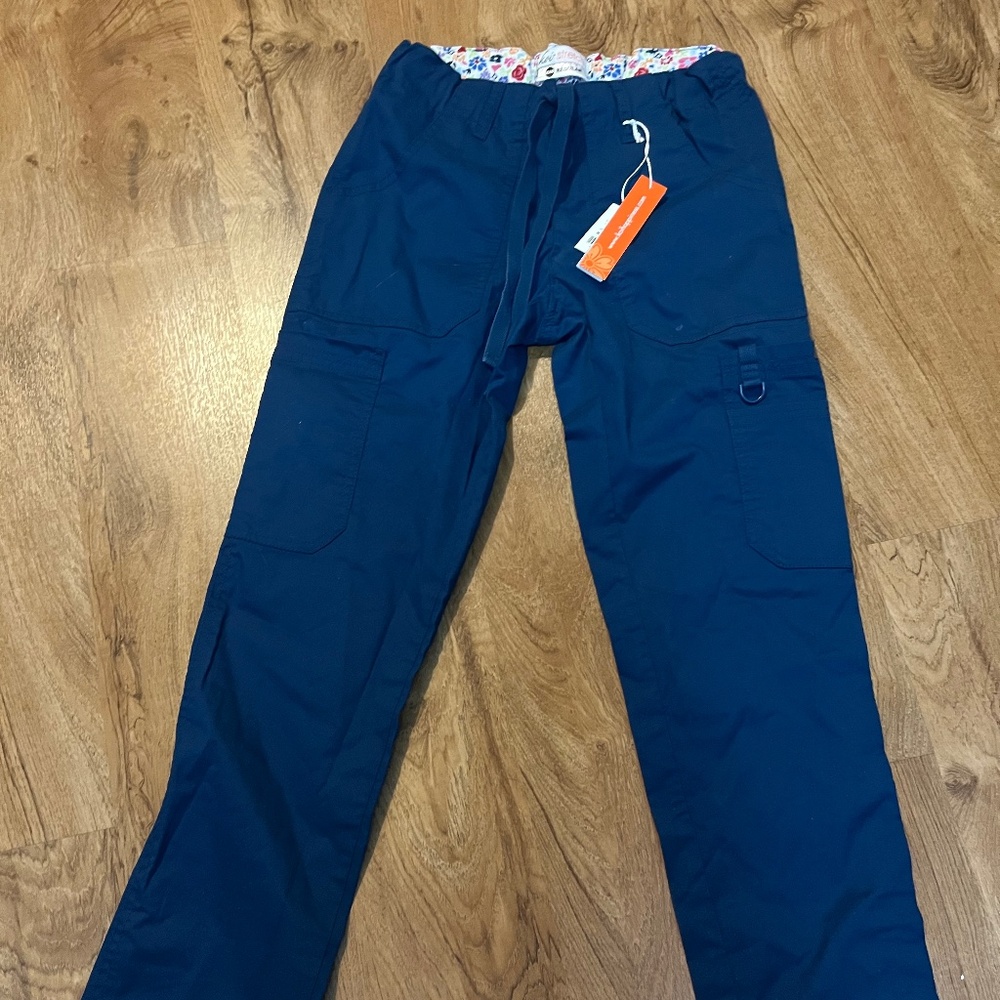 XS Koi dark blue scrub pant